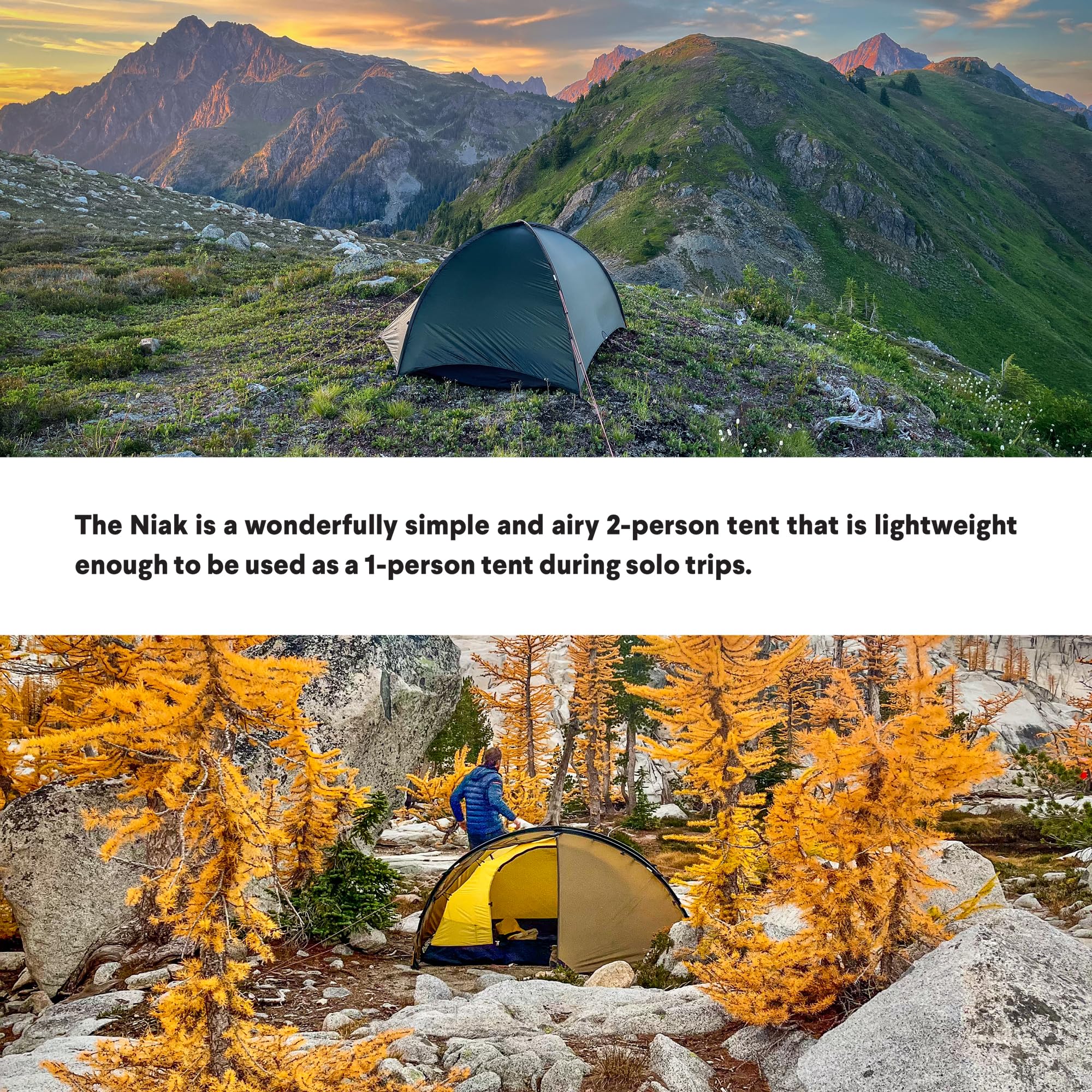 2-Person 3-Season Backpacking Tent – Lightweight Shelter for 1–2 People