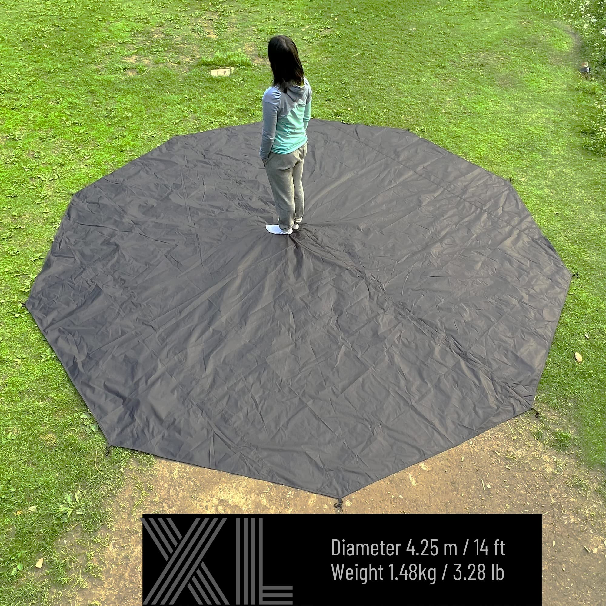 Waterproof Tent Footprint – Ground Sheet Mat for Tipi Hot Tent T3 XL Camping Shelter