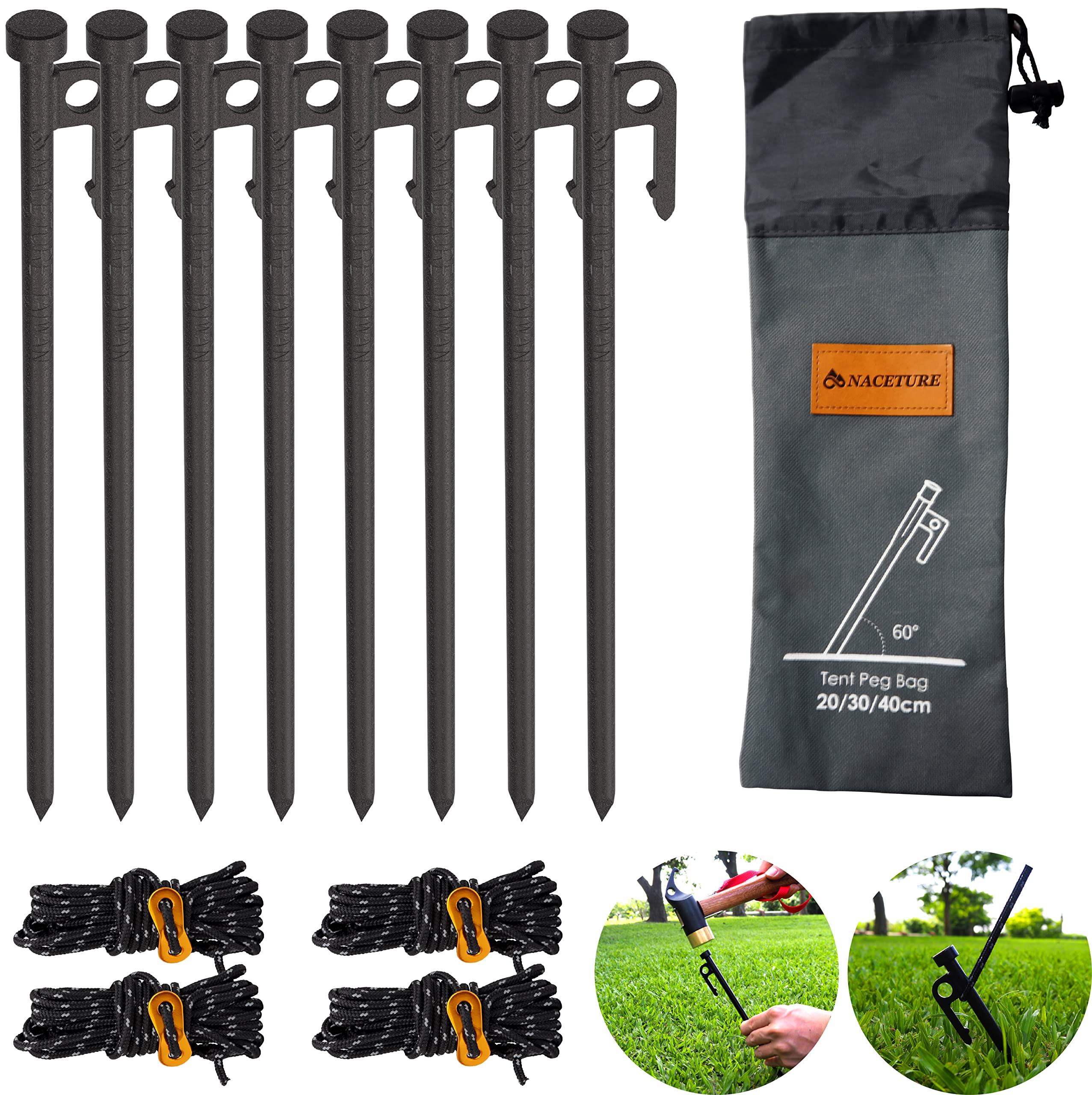 Heavy-Duty Tree Stake Kit – Metal Support Stakes for Tree Straightening & Stabilization