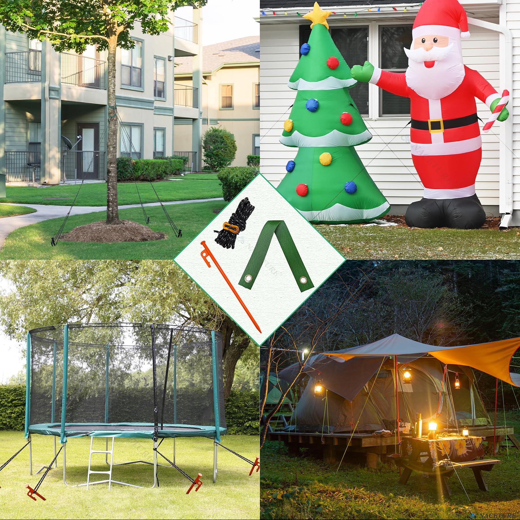 Heavy-Duty Tree Stake Kit – Metal Support Stakes for Tree Straightening & Stabilization