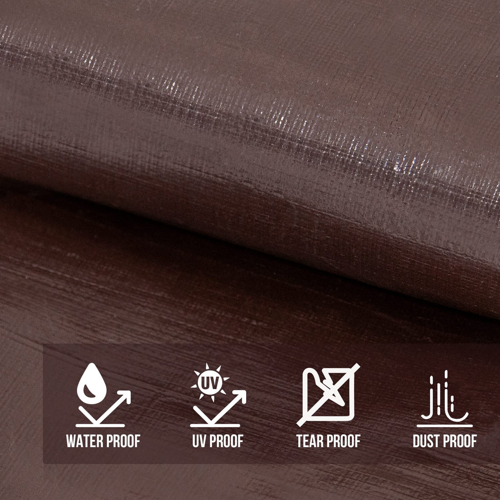 Cartman 12 Mil Brown/Black 16 Mil Silver 20 Mli Brown Poly Tarp Cover
