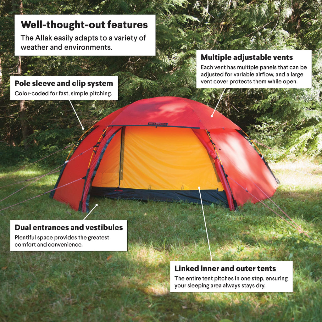 2-3 Person Freestanding 4-Season Tent for Backpacking & Mountaineering